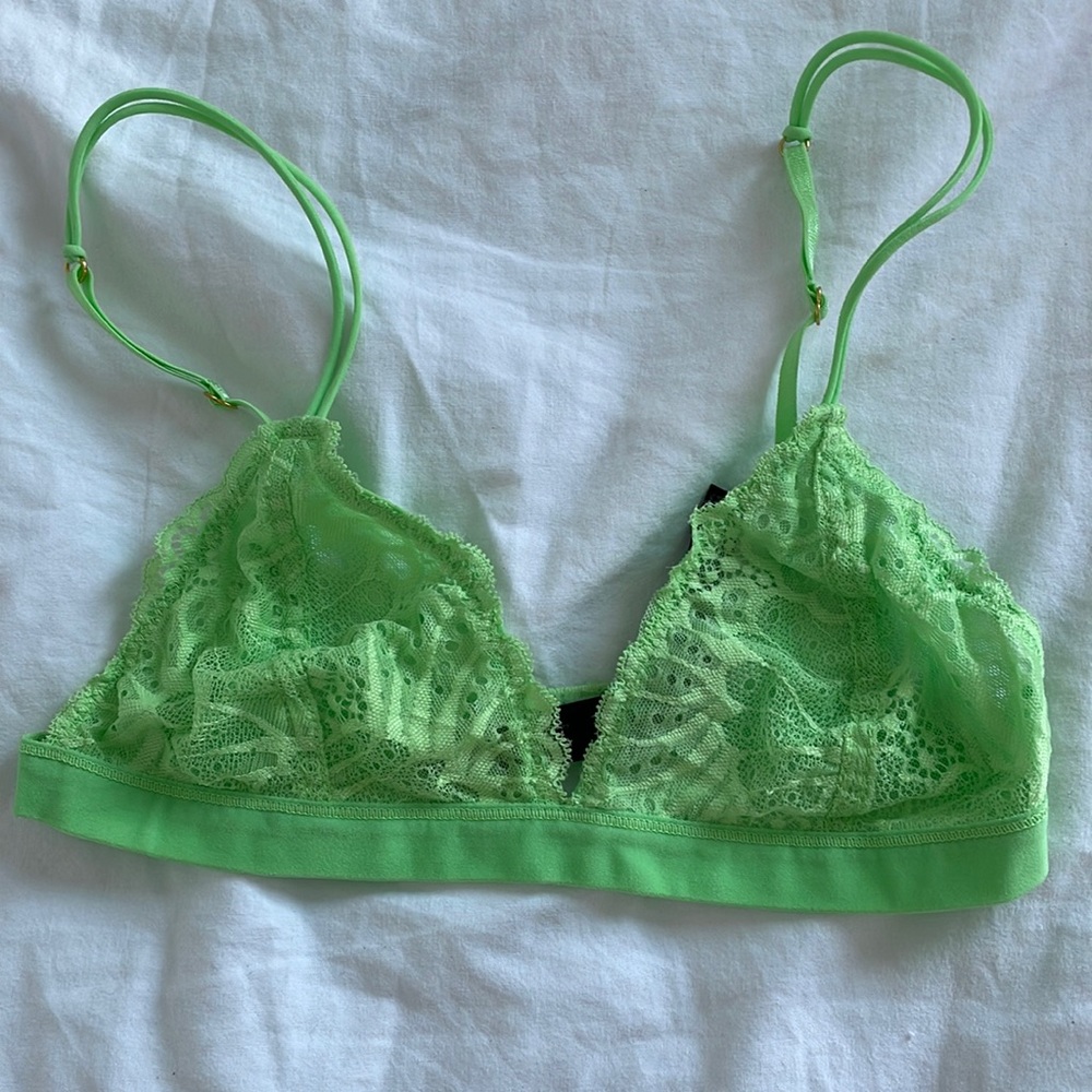 Lime green bralette